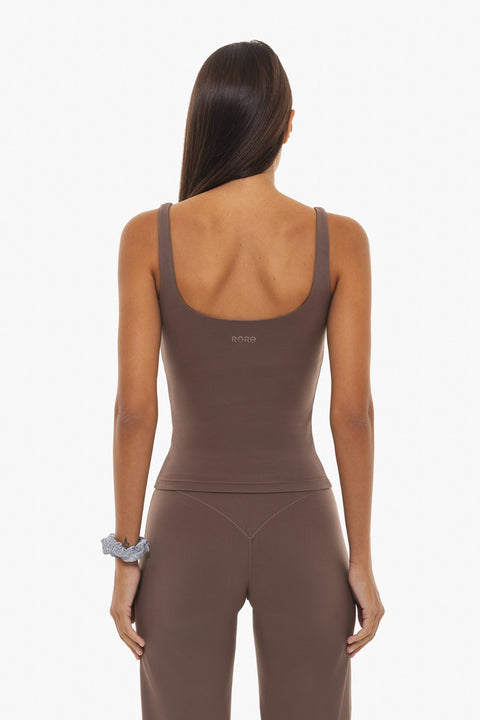 Top Wavy Tank Bra - Plum