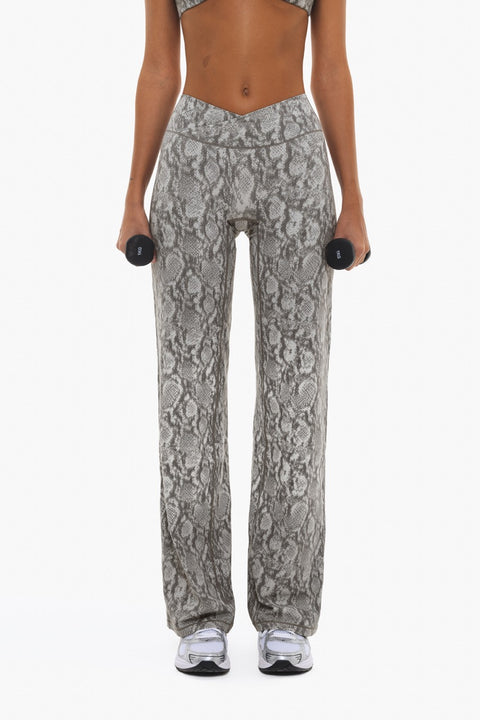 Legging Crossed Straight - White Snake