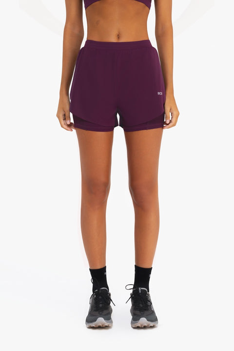 Short 2in1 Mesh - Dark Berry