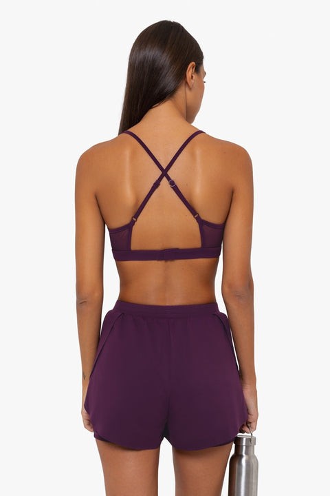 Brassière Power Mesh - Dark Berry