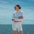 Veste Zip Tech Crop - Ice Blue