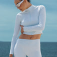 Veste Zip Tech Crop - Ice Blue