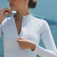 Veste Zip Tech Crop - Ice Blue