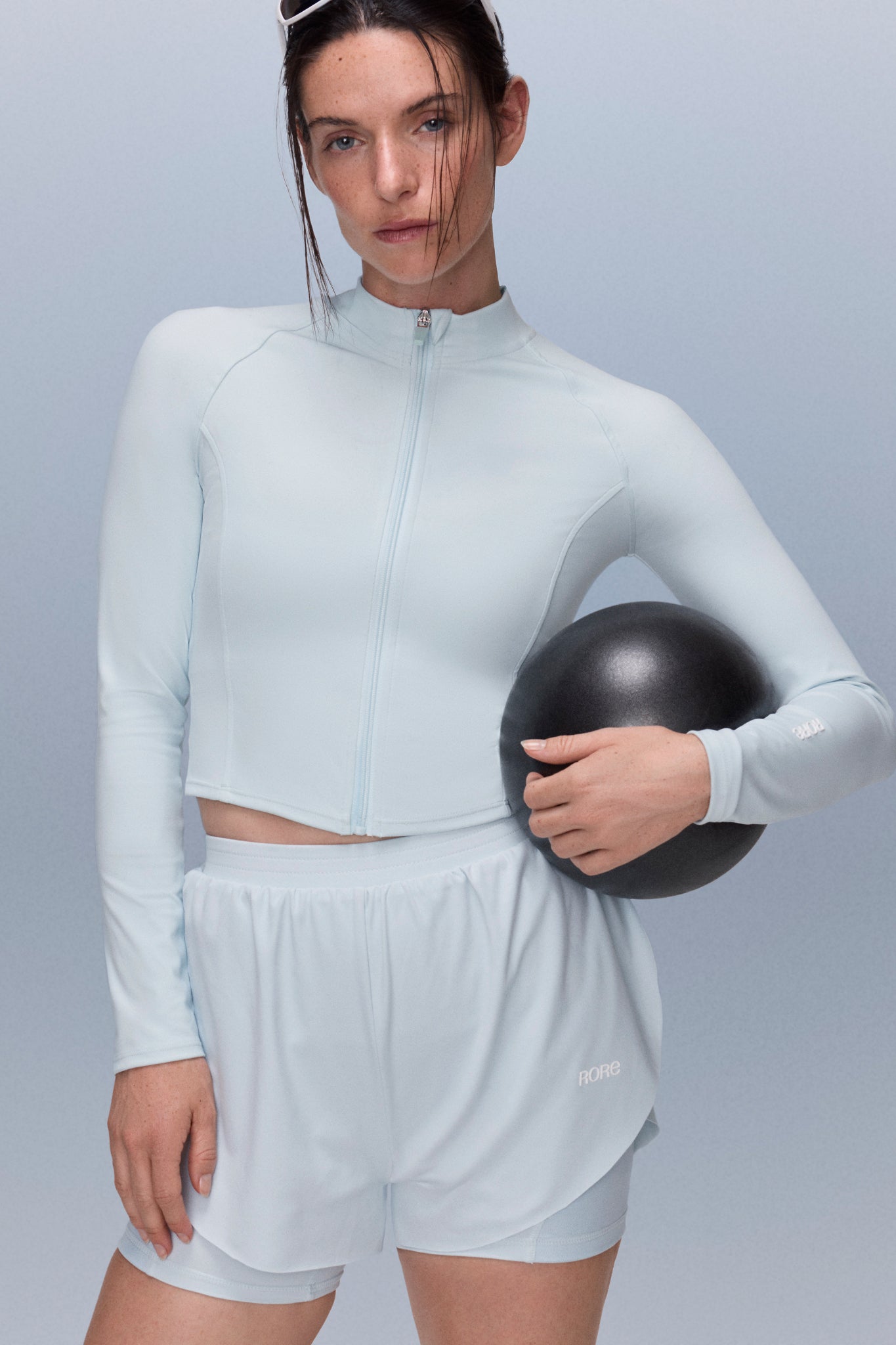 Short 2in1 Mesh - Ice Blue