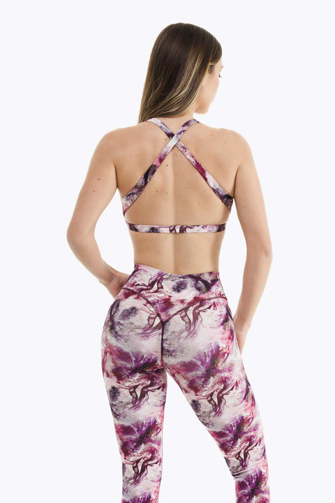 Twist Sports Bra - Pink Blossom