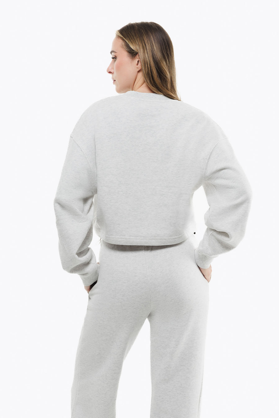 IVY Crop Sweatshirt - Cloudstone