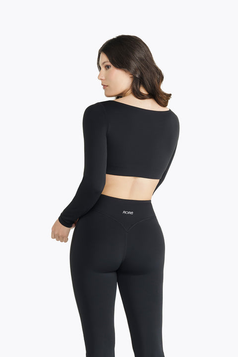 Long Sleeve Top Crush - Black
