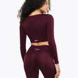 Top Crossed  Manches Longues- Deep Purple