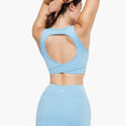 Brassière Crossed Back - Lagoon Mist