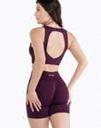 Brassière Crossed Back - Dark Berry