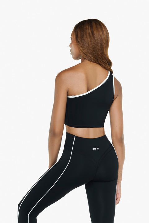 Top Asymétrique Retro - Black