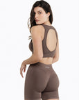 Brassière Crossed Back - Mocha