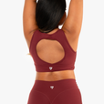 Brassière Crossed Back - Red Velvet