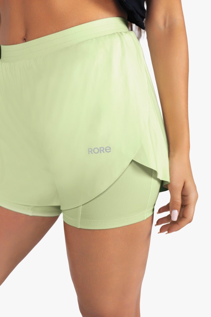 Short 2in1 Mesh - Fresh Lime
