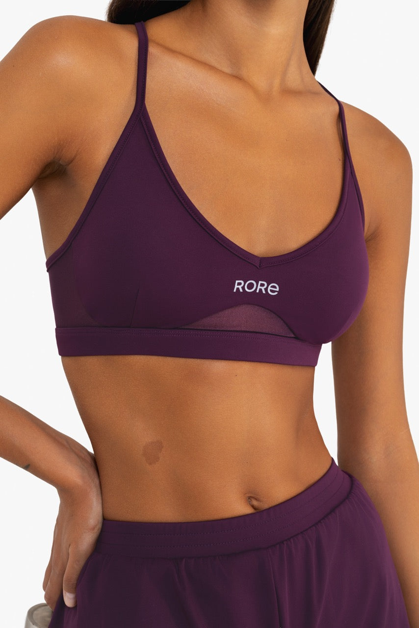 Brassière Power Mesh - Dark Berry