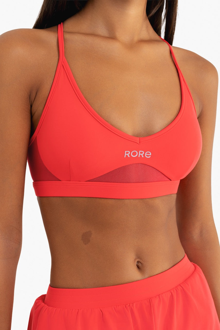 Power Mesh Sports Bra - Watermelon