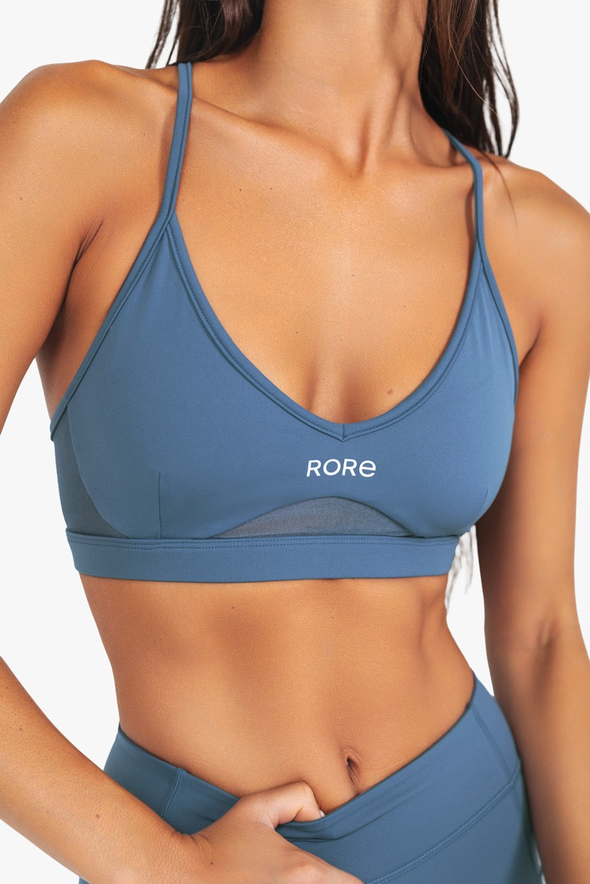Brassière Power Mesh - Steel Blue