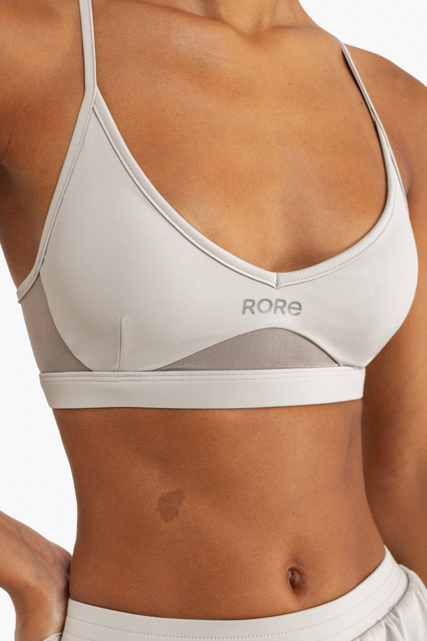Power Mesh Sports Bra - Coconut
