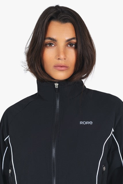 Coupe Vent Zip Tech Retro - Black