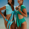 Cache Coeur Fiora - Aqua Teal