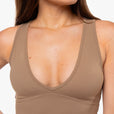 Brassière Crossed Back - Café Latte