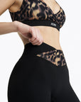 Legging Crossed Lift - Blurry Leopard