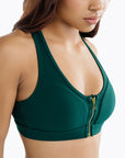 Brassière Zip Tech - Deep Mist