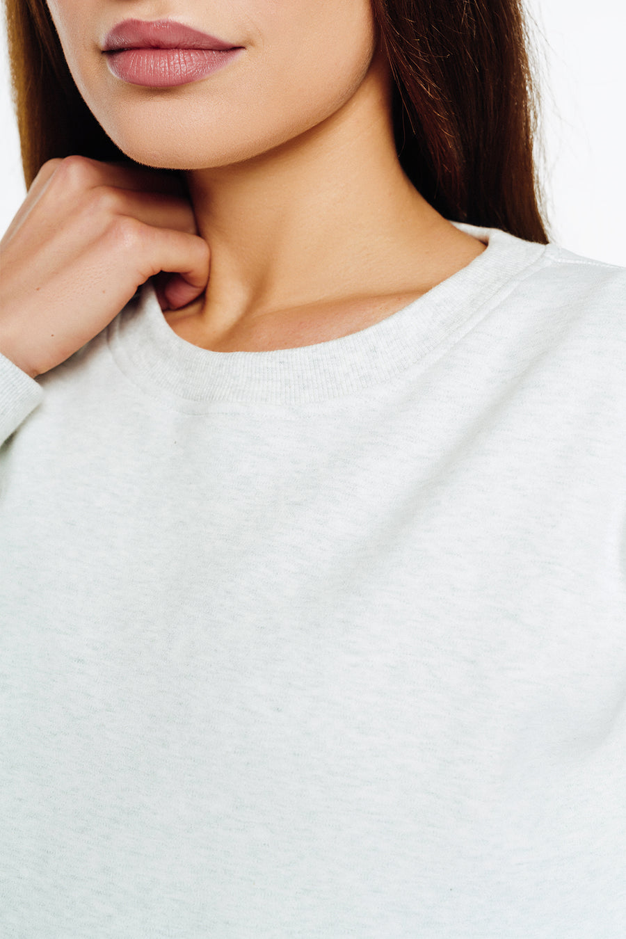 Sweatshirt Fleece - Silver Mist