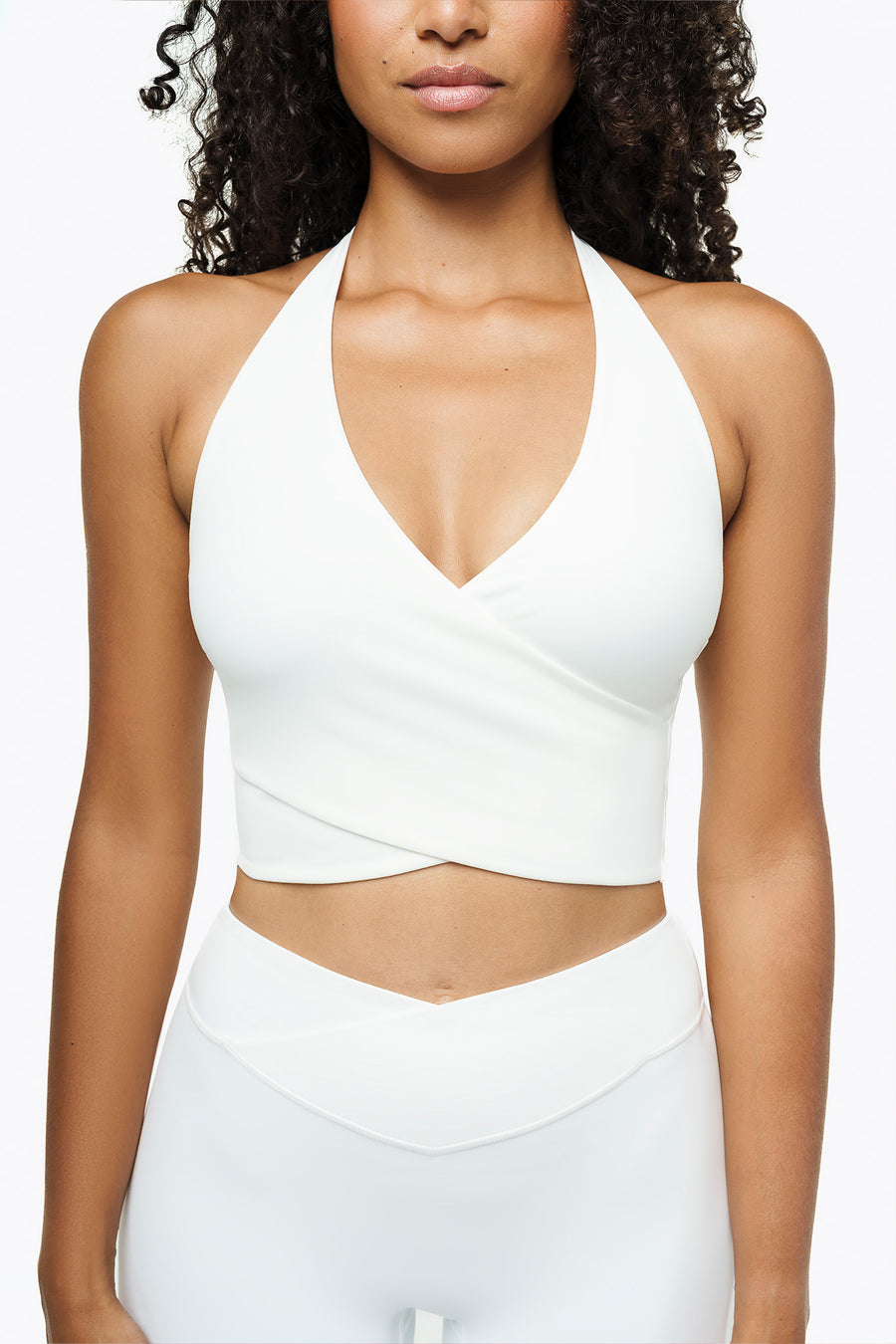 Crossed Tank Top - White