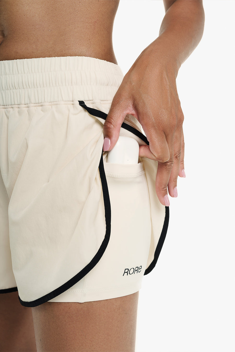 Short 2in1 Retro - Soft Pearl