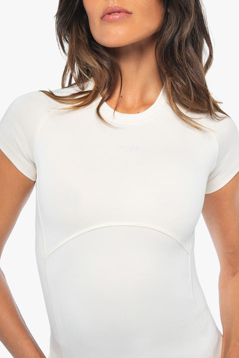 Top Core Manches Courtes - Soft Beige