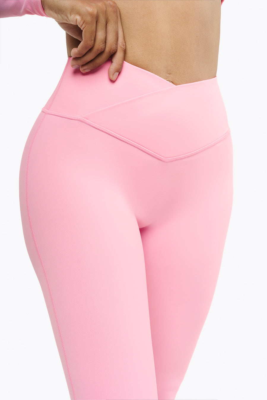 Flare Crossed Sculpt - Pink Blush