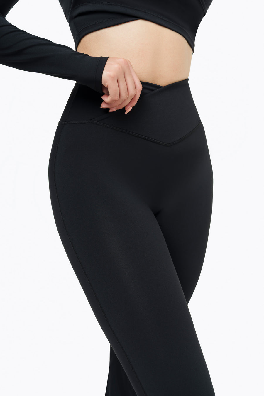 Flare Crossed Sculpt - Black