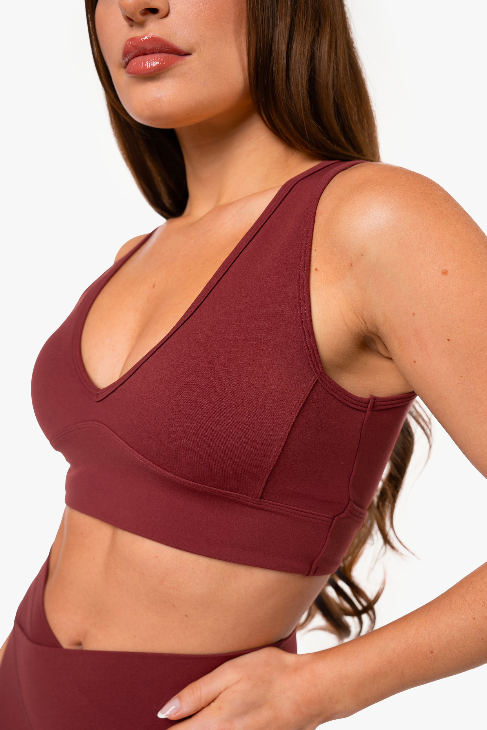 Brassière Crossed Back - Red Velvet