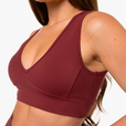 Brassière Crossed Back - Red Velvet