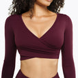 Top Crossed  Manches Longues- Deep Purple