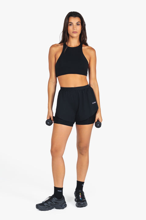 Short 2in1 Mesh - Black