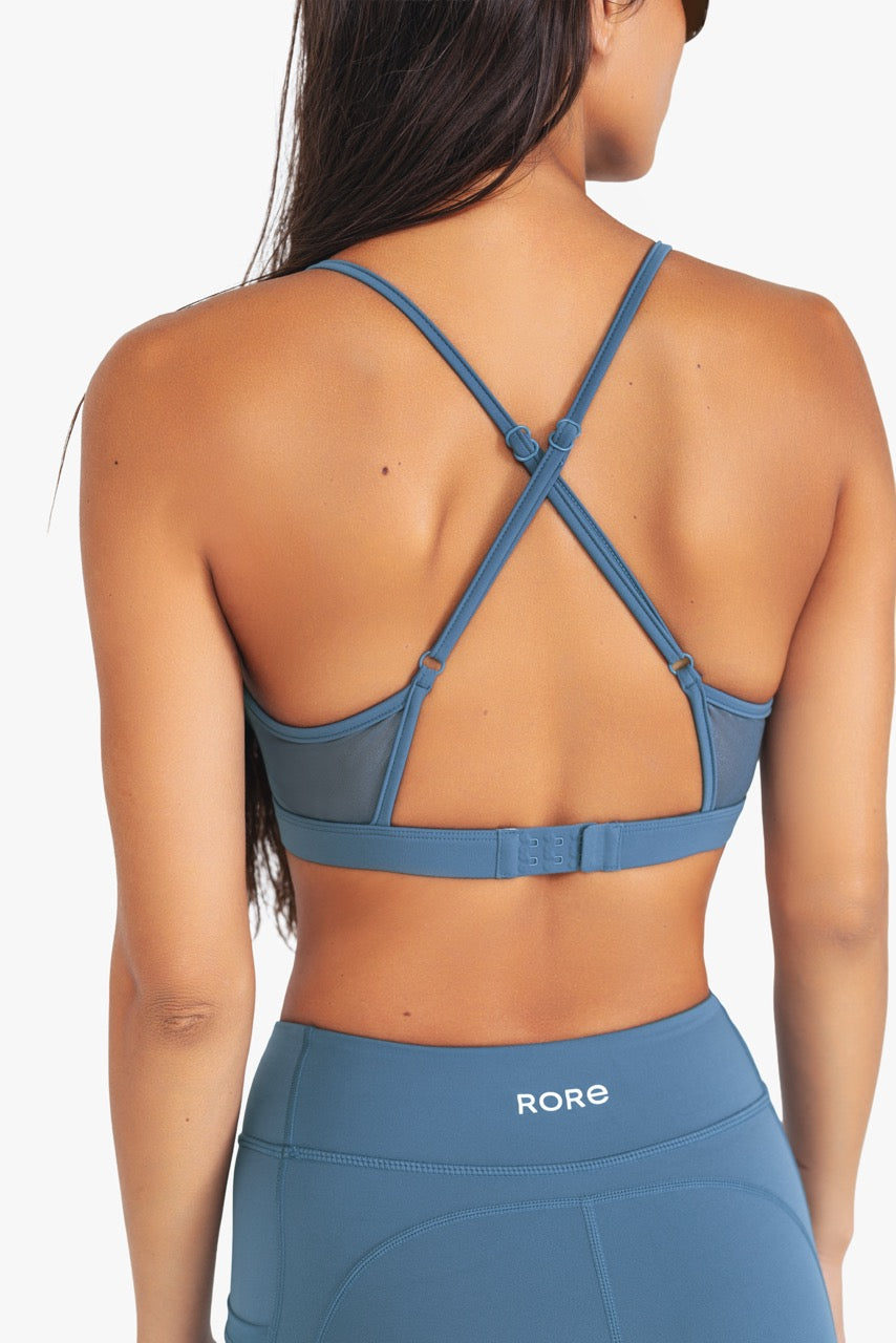 Brassière Power Mesh - Steel Blue