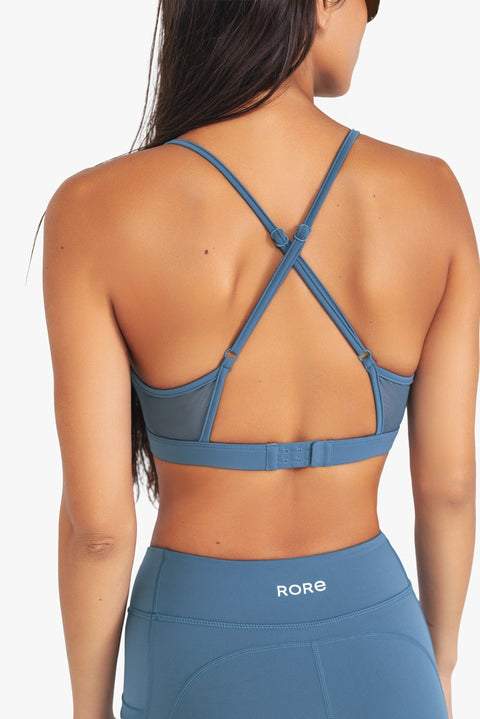 Brassière Power Mesh - Steel Blue