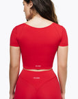 Top Square Manches Courtes - True Red
