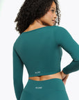 Top Crossed  Manches Longues - Deep teal