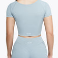 Top Square Manches Courtes - Powder Blue