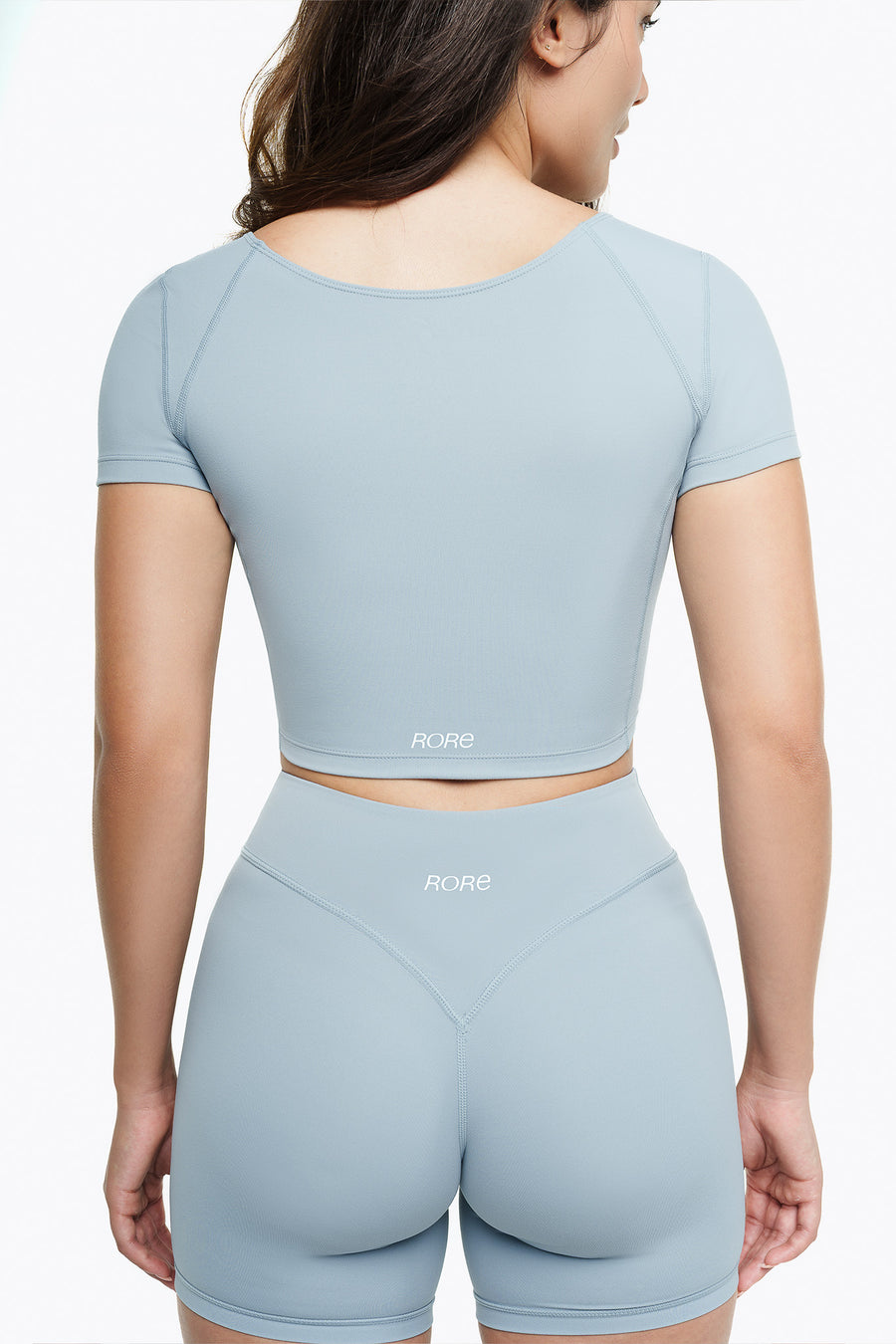 Top Square Manches Courtes - Powder Blue