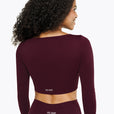 Top Crossed  Manches Longues- Deep Purple