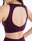Brassière Crossed Back - Dark Berry
