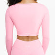Top Crossed Manches Longues - Pink Blush