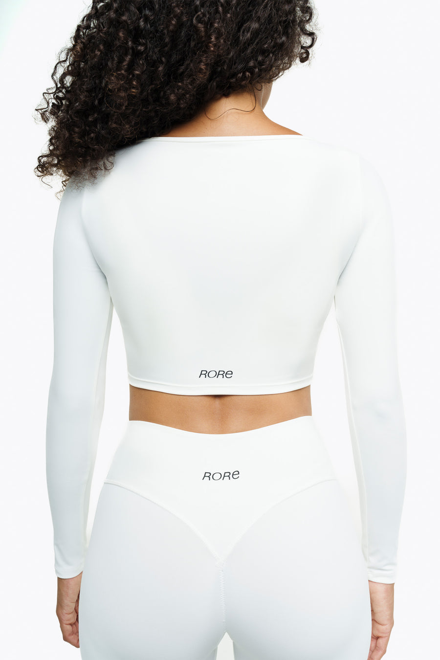 Long Sleeve Crisscross Top - White