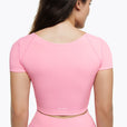 Top Square Manches Courtes - Pink Blush