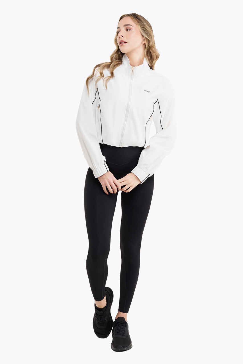 Coupe Vent Zip Tech Retro - White