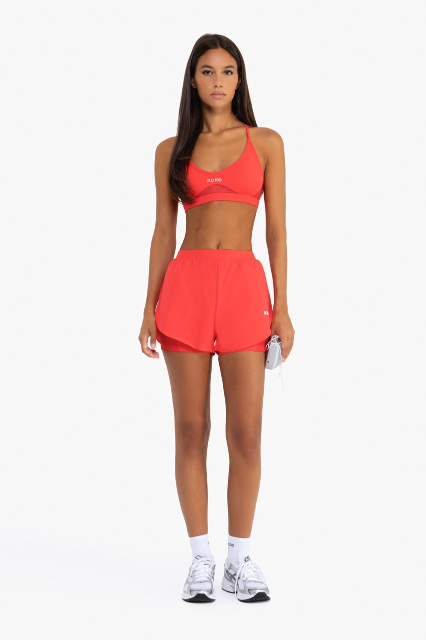 Power Mesh Sports Bra - Watermelon